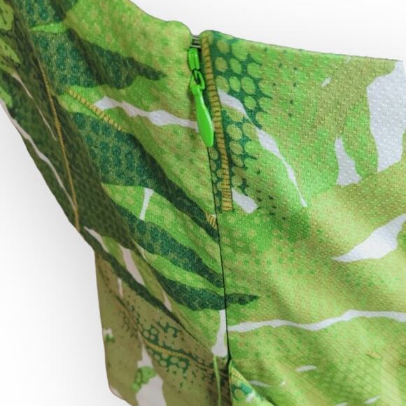 Anthropologie Vanessa Virginia Tropical Palm Leaf Print Halter Top Size 8 - Picture 8 of 9